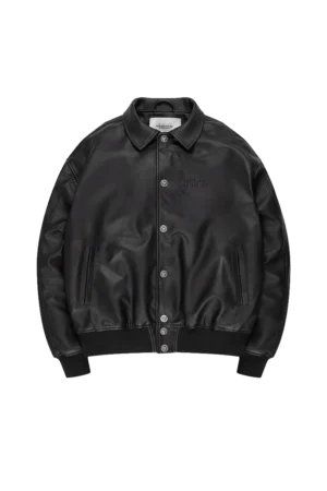 HEAVY HEART LEATHER JACKET BLACK