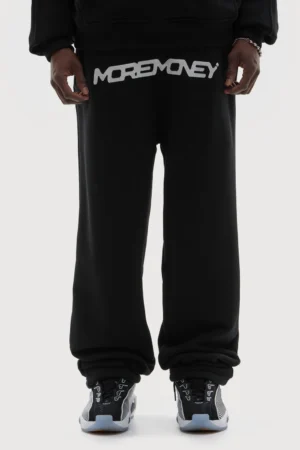 MORE MONEY LOGO JOGGER BLACK