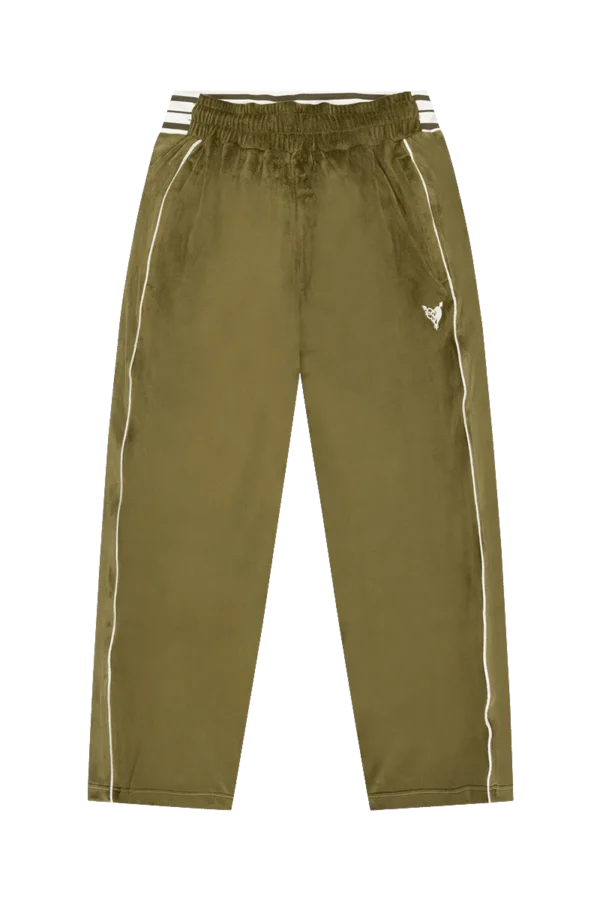 VELOUR JOGGER OLIVE